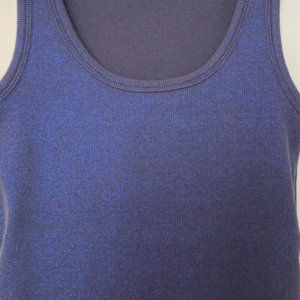Gap Favorite tank sparkly navy blue medium